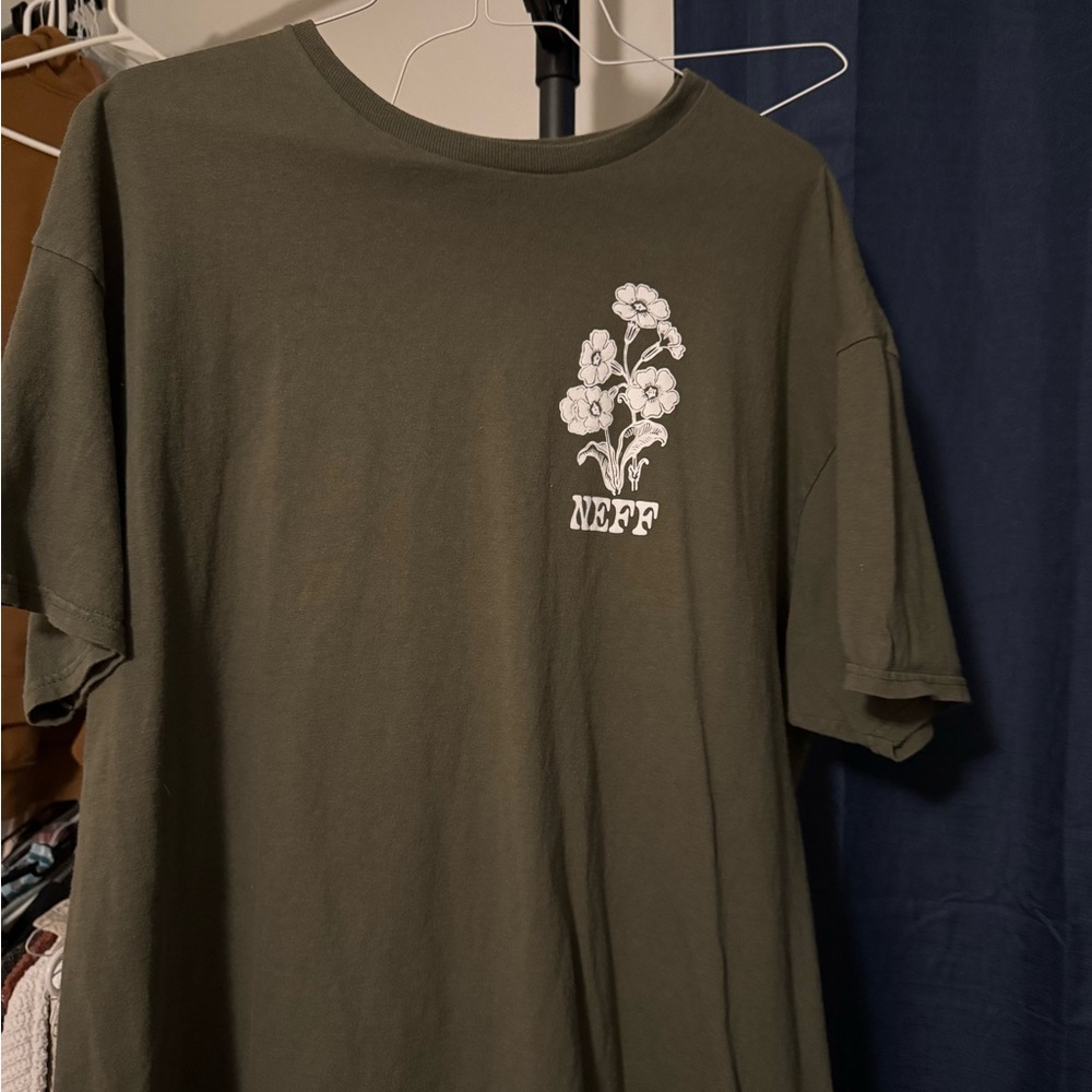 Neff Olive Green Graphic T-Shirt
